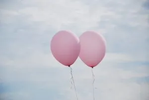 Różowe balony